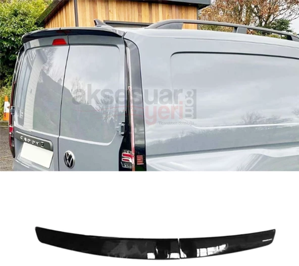 Volkswagen Caddy 2 Parça Spoiler Parlak Siyah Boyalı İthal Ürün Plastik