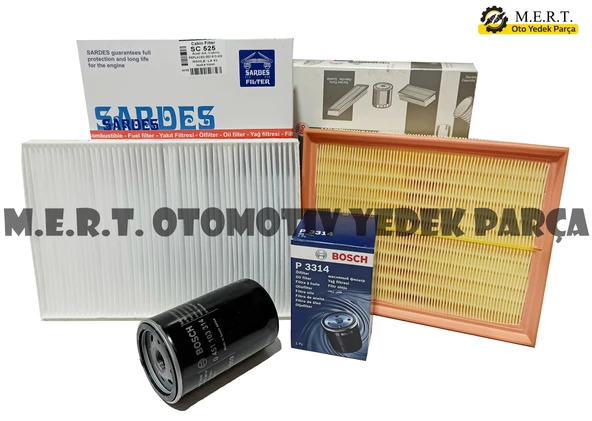 Seat Exeo 1.6 Benzinli Filtre Bakım Seti (2009-2011) Alz