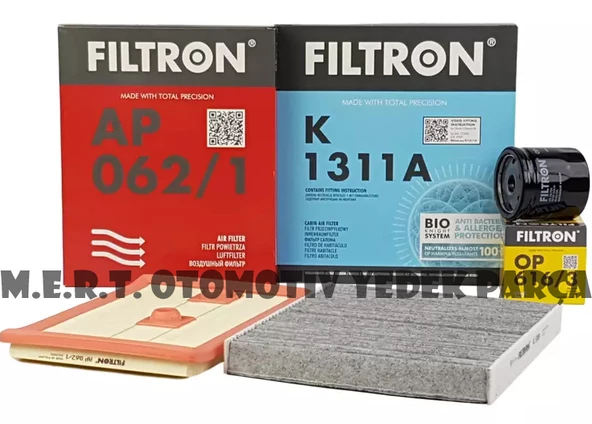 Volkswagen Tiguan 1.4 Tsı FİLTRON Filtre Bakım Seti (2016-2019)