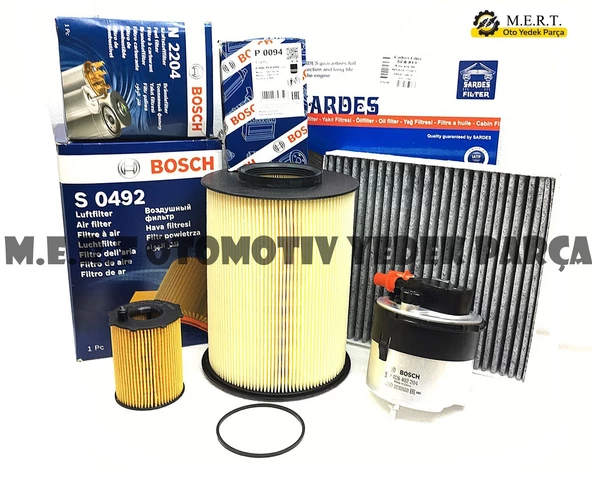 Volvo S40 1.6 Dizel Bosch Filtre Bakım Seti (2007-2010)