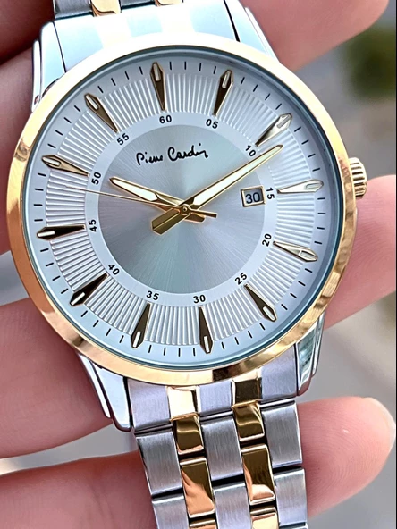Pierre Cardin Çelik Kordon Takvimli Özel Kadran 3 Atm Suya Dayanıklı Erkek Kol Saati EPC.800211.F106 - 4