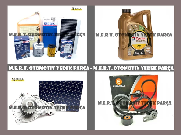 Citroen DS4 1.6 e-Hdi Komple Bakım Seti Filtre Yağ Triger Devirdaim ürün görseli