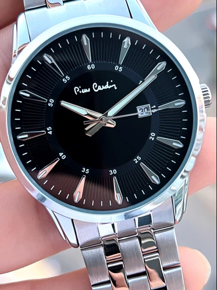 Pierre Cardin Çelik Kordon Takvimli Özel Kadran 3 Atm Suya Dayanıklı Erkek Kol Saati EPC.800211.F101 - Resim 4