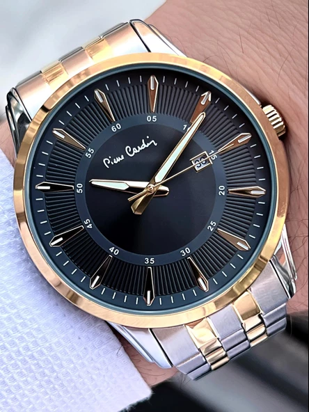 Pierre Cardin Çelik Kordon Takvimli Özel Kadran 3 Atm Suya Dayanıklı Erkek Kol Saati EPC.800211.F105 ürün görseli