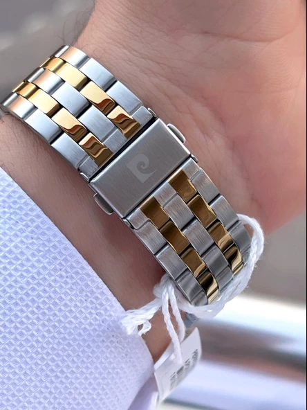 Pierre Cardin Çelik Kordon Takvimli Özel Kadran 3 Atm Suya Dayanıklı Erkek Kol Saati EPC.800211.F105 - Resim 6