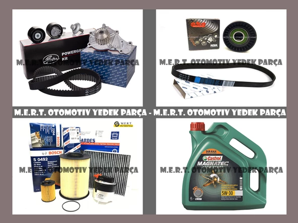 Ford C-Max 1.6 Tdci Komple Bakım Seti 2007-2010 Yağ Triger Filtre