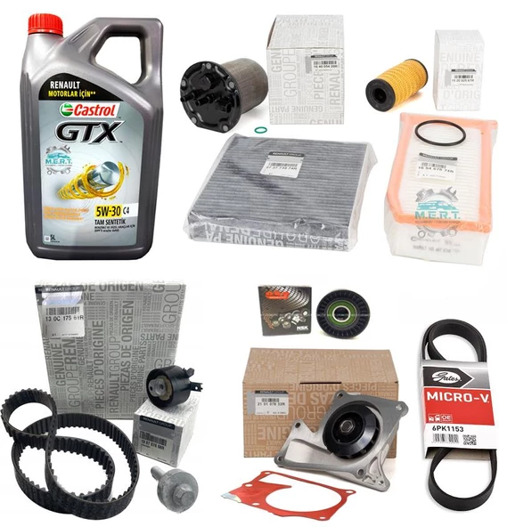 Duster 1.5 BlueDCi Euro6 Komple Bakım Seti 2019- ürün görseli