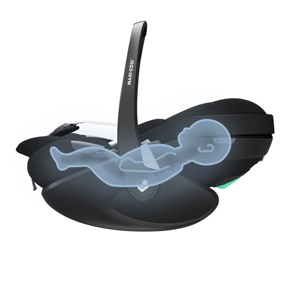 Maxi-Cosi Pebble SlideTech Tam Yatabilen 0-13 Kg Ana Kucağı ve Oto Koltuğu Twillic Black - 2