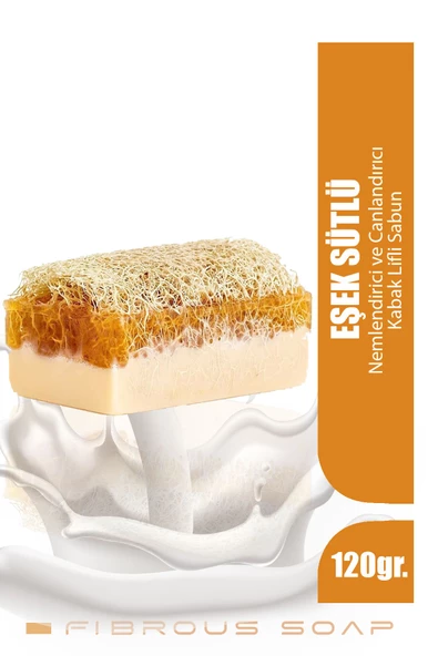Motto Plus Professional Nemlendirici Etkili Doğal Kabak Lifli Eşek Sütü Sabunu 120 Gr