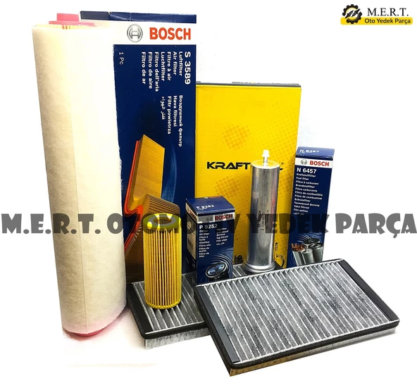 Bmw 5.30D E60 Dizel Filtre Bakım Seti (2003-2010) M57