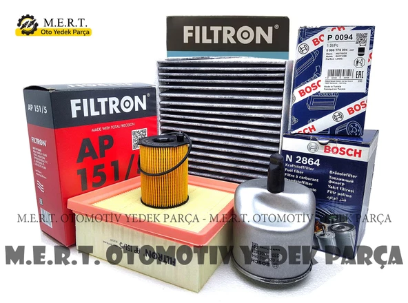 Ford Fiesta 1.4 Tdci Filtre Bakım Seti (2011-2013) Euro 5 ürün görseli 1