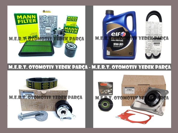 Qashqai 1.5 Dci J11 Komple Bakım Seti Triger Devirdaim Filtre Yağ ürün görseli