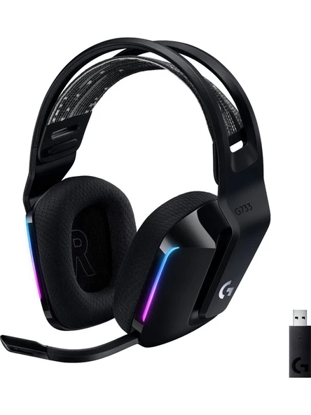 Logitech G G733 LIGHTSPEED RGB Kablosuz 7.1 Surround Ses Oyuncu Kulaklığı - Siyah