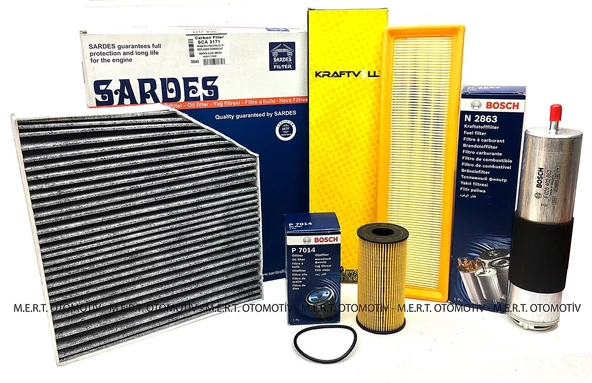 Mercedes C200D W205 1.6D Bluetec Filtre Bakım Seti (2014-2018) (491794333) ürün görseli