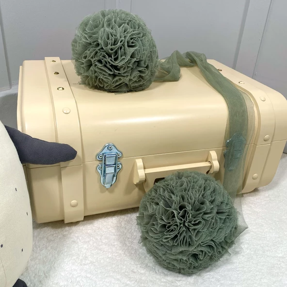 Pamuka Twin Ponpon Khaki Green - 2