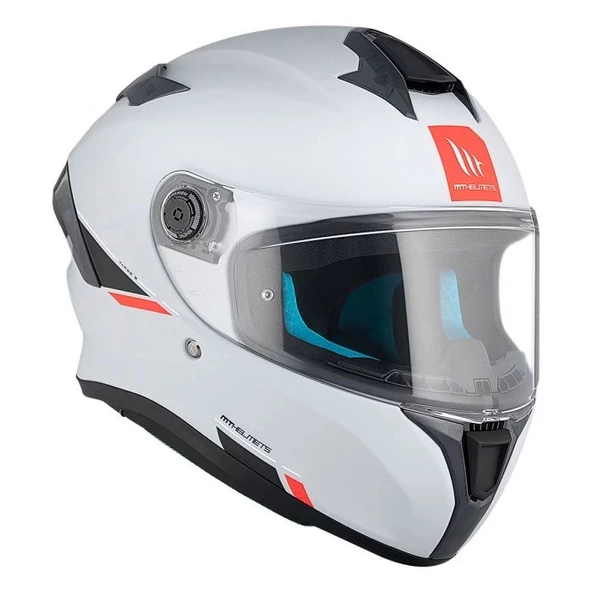 KASK MT HELMETS TARGO S SOLİD MAT BEYAZ - 2