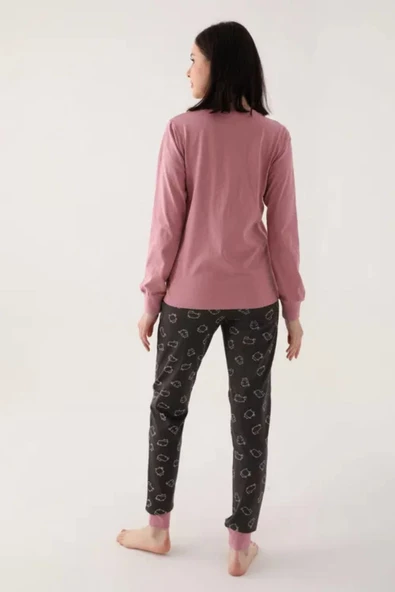 Rolypoly Kadın Uzun Kollu Pijama Takımı  3244S - 1