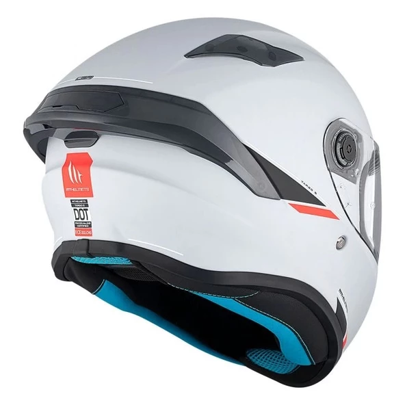 KASK MT HELMETS TARGO S SOLİD MAT BEYAZ - 9