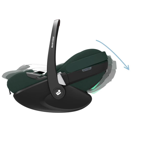 Maxi-Cosi Pebble SlideTech Tam Yatabilen 0-13 Kg Ana Kucağı ve Oto Koltuğu Twillic Green - 7
