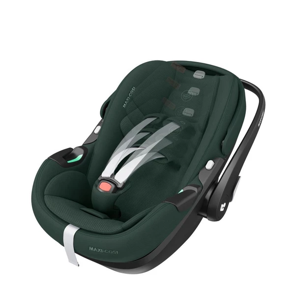 Maxi-Cosi Pebble SlideTech Tam Yatabilen 0-13 Kg Ana Kucağı ve Oto Koltuğu Twillic Green - 9