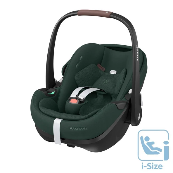 Maxi-Cosi Pebble SlideTech Tam Yatabilen 0-13 Kg Ana Kucağı ve Oto Koltuğu Twillic Green