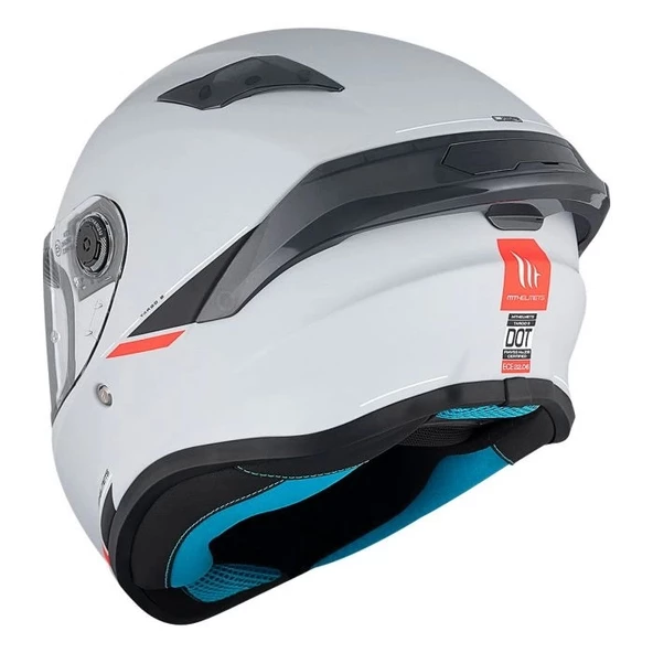 KASK MT HELMETS TARGO S SOLİD MAT BEYAZ - 7