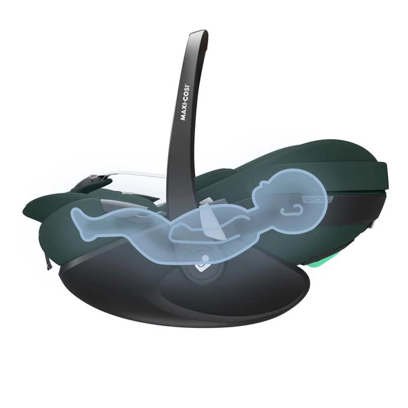 Maxi-Cosi Pebble SlideTech Tam Yatabilen 0-13 Kg Ana Kucağı ve Oto Koltuğu Twillic Green - 3