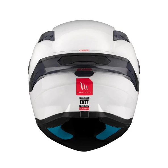 KASK MT HELMETS TARGO S SOLİD MAT BEYAZ - 8
