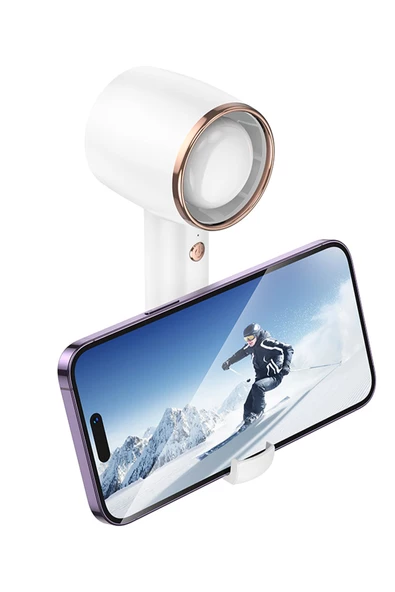 Hoco HX21 Wind Telefon Tutucu Özellikli Hızlı Masaüstü Soğutma Fanı - 3