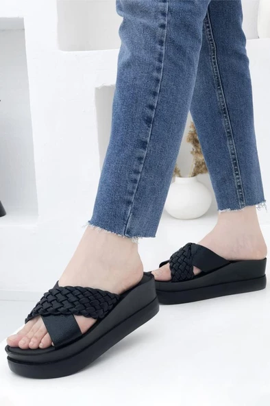 VOGA 2547 DOLGU TOPUK CASUAL ANATOMİK KADIN TERLİĞİ - 10