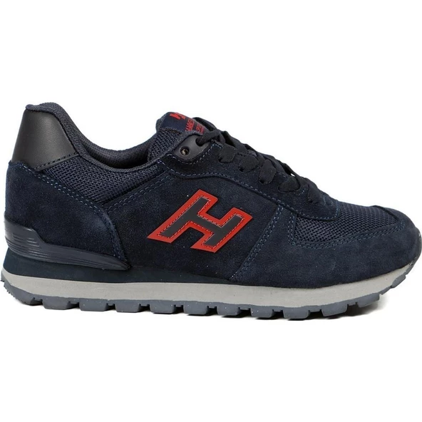 HAMMERJACK 102 19250 LACİVERT KIRMIZI RENK HAKİKİ DERİ COMFORT CASUAL SNEAKER SPOR AYAKKABI