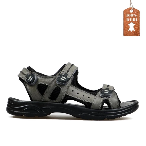 HAMMER JACK 556 1617 HAKİKİ DERİ CONFORT CASUAL GÜNLÜK ANATOMİK SANDALET - 2