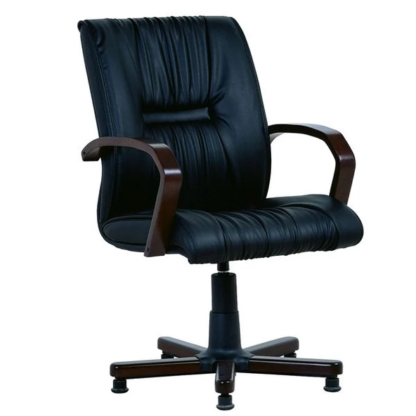 Naxos Deri Ahşap Misafir Koltuğu