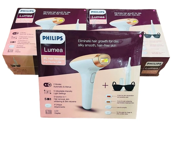 PHILIPS LUMEA IPL LAZER HAIR REMOVAL FOR HOME USE 5 IN 1