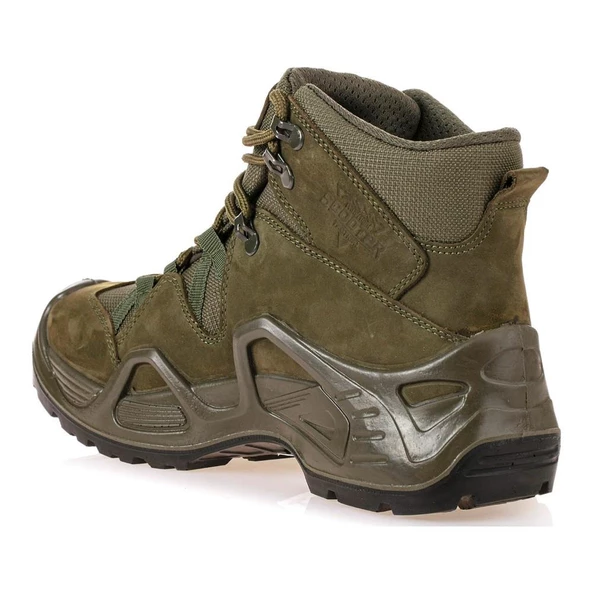 SCOOTER 1492 HAKİ NUBUK HAKİKİ DERİ WATERPROFF SU GEÇİRMEZ BOT - Resim 4