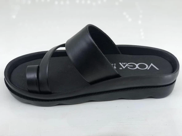 VOGA 1740 SİYAH CİLT COMFORT CASUAL BAYAN TERLİK - 4
