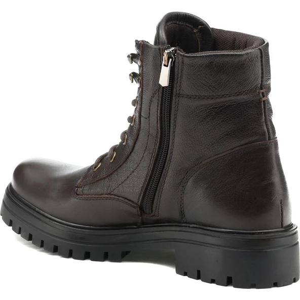LUMBERJACK WAGNER HAKİKİ DERİ FERMUARLI CASUAL ANATOMİK ERKEK BOT - 4