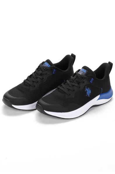 U.S.POLO ASSN FLORIN 3FX SİYAH SAKS COMFORT CASUAL ERKEK SPOR AYAKKABI - 4