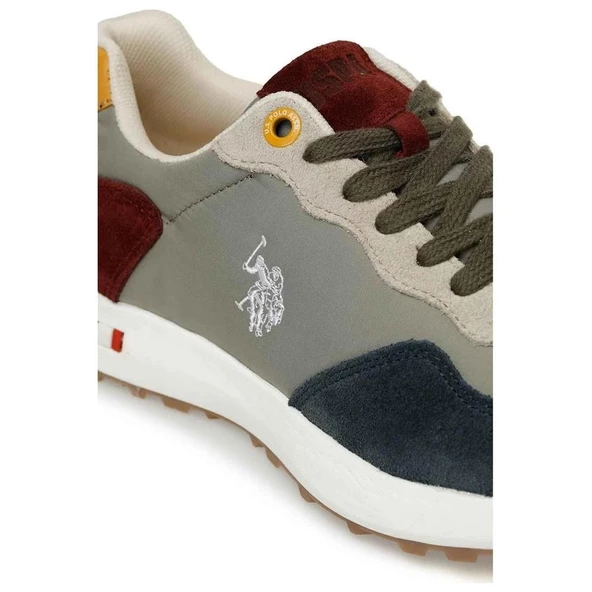 U.S.POLO ASSN COOPER MULTI 3FX OLIVE COMFORT CASUAL GÜNLÜK SPOR AYAKKABISI - 3