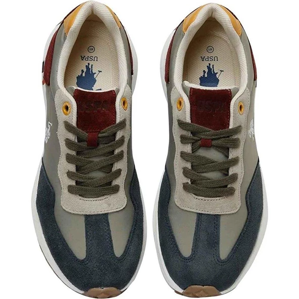 U.S.POLO ASSN COOPER MULTI 3FX OLIVE COMFORT CASUAL GÜNLÜK SPOR AYAKKABISI - 4