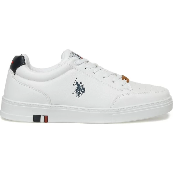 U.S.POLO ASSN NOAH 4FX BEYAZ COMFORT CASUAL ANATOMİK GÜNLÜK SPOR AYAKKABISI - Resim 3