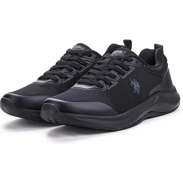 U.S.POLO ASSN TURBO 3PR SİYAH SİYAH COMFORT CASUAL ANATOMİK GÜNLÜK SPOR AYAKKABISI - 8