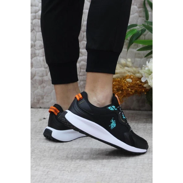 U.S.POLO ASSN ROMULUS 3PR SİYAH COMFORT CASUAL ANATOMİK GÜNLÜK SPOR AYAKKABISI - Resim 7