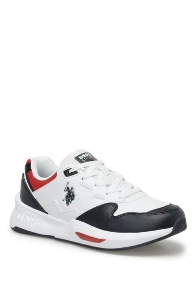 U.S.POLO ASSN VICE 3PR BEYAZ COMFORT CASUAL ANATOMİK GÜNLÜK SPOR AYAKKABI - Resim 2