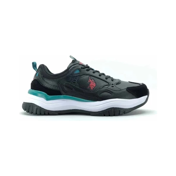 U.S.POLO ASSN MARCEL SİYAH KIRMIZI COMFORT CASUAL GÜNLÜK SPOR AYAKKABISI - 7