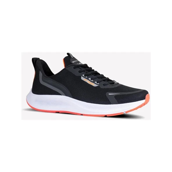 LESCON GYM RUNNER SİYAH TURUNCU  COMFORT CASUAL ANATOMİK UNİSEX SNEAKER