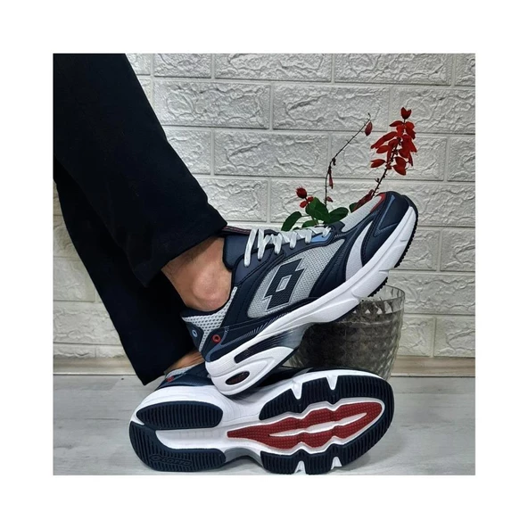 LOTTO HUDSON 3PR LACİ GRİ COMFORT CASUAL ANATOMİK SPOR YÜRÜYÜŞ AYAKKABISI - Resim 4