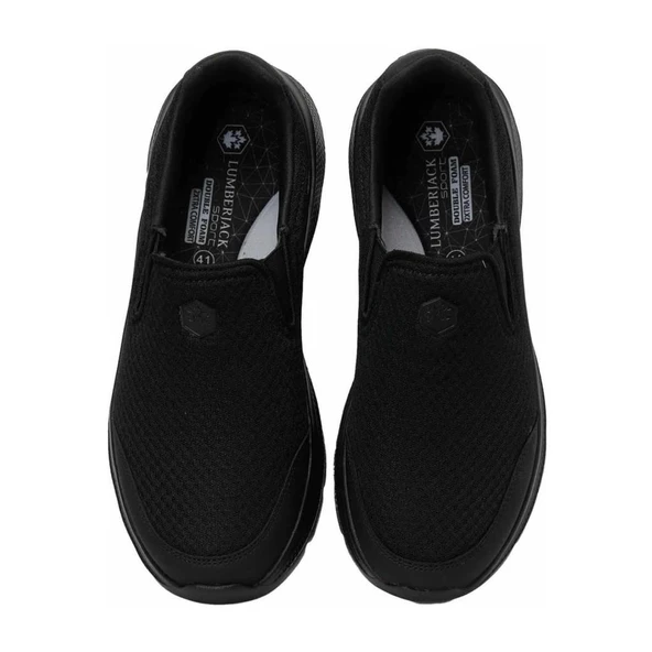 LUMBERJACK JUSTIN 3PR SİYAH YAZLIK COMFORT CASUAL ANATOMİK HAFIZALI TABAN SPOR AYAKKABI - 5