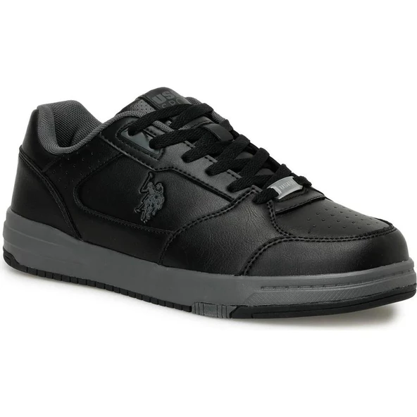 U.S.POLO ASSN PRESTO 3PR SİYAH-SİYAH COMFORT CASUAL SPOR AYAKKABISI