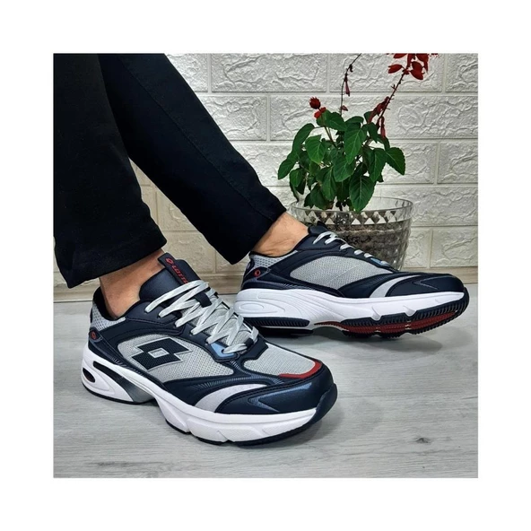 LOTTO HUDSON 3PR LACİ GRİ COMFORT CASUAL ANATOMİK SPOR YÜRÜYÜŞ AYAKKABISI - Resim 5